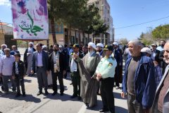 راهپیمایی مردم تفرش در حمایت از عملیات وعده صادق