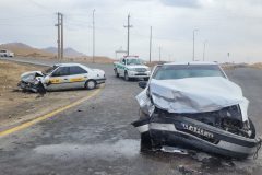 تصادف دو خودرو در محور مواصلاتی تفرش