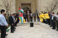 دانشگاهیان دانشگاه تفرش فریاد مظلومیت مردم بی دفاع غزه را سر دادند
