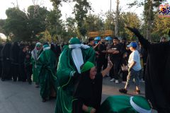 گزارش تصویری از حرکت کاروان نمادین اسرای کربلای