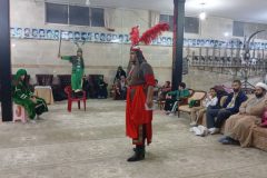 تمرین گروه تعزیه دانش‌آموزان جهت اجرا در آیین افتتاحیه کنگره ۶۲۰۰ شهید استان مرکزی