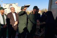 آیین اعزام دانش آموزان دختر شهرستان تفرش به راهیان نور جنوب کشور
