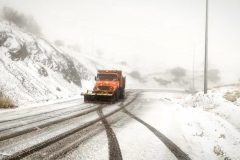 برف روبی و نمک پاشی گردنه نقره کمر تفرش