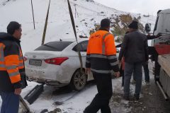 ناوگان برف‌روبی راهداری تفرش برای پاکسازی و ایمن‌سازی راه‌ها آماده است