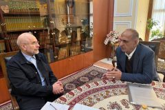 دیدار ولی اله بیاتی با محمدباقر قالیباف رئیس مجلس شورای اسلامی
