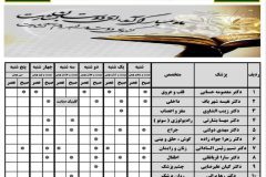 برنامه پزشک های متخصص درمانگاه بیمارستان والفجر شهرستان تفرش